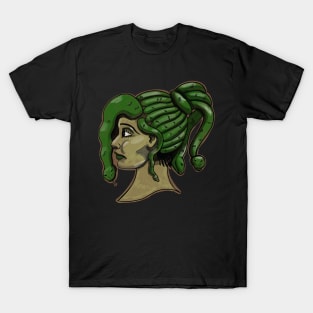 Medusa Ladyhead Tattoo Style T-Shirt